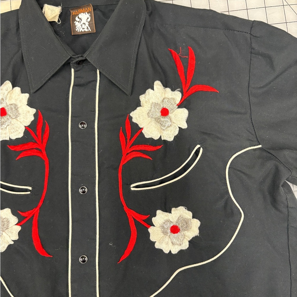 Vintage Western Embroidered Men’s Shirt